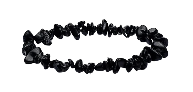 Zwarte toemalijn armband