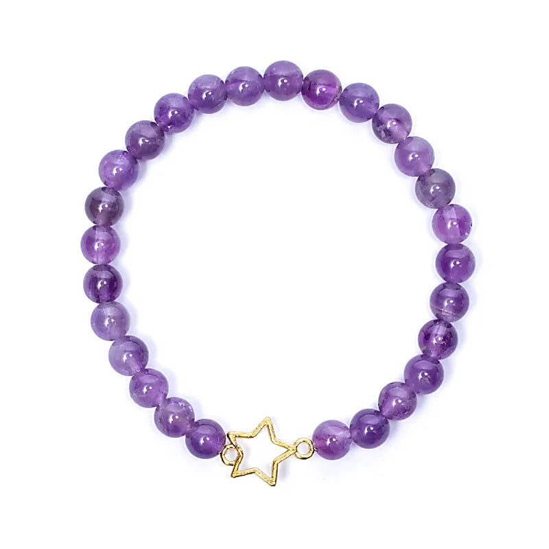 Amethist armband sterbedel