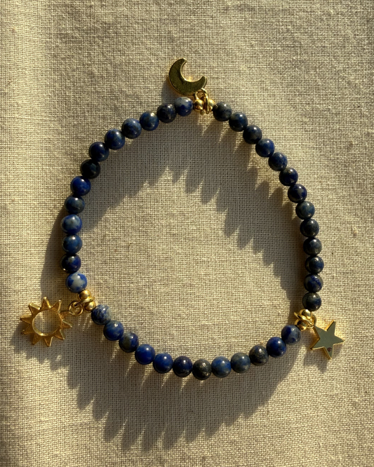 Lapis Lazuli armband 4mm