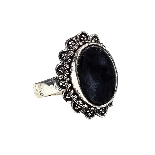 Ring zwarte toermalijn